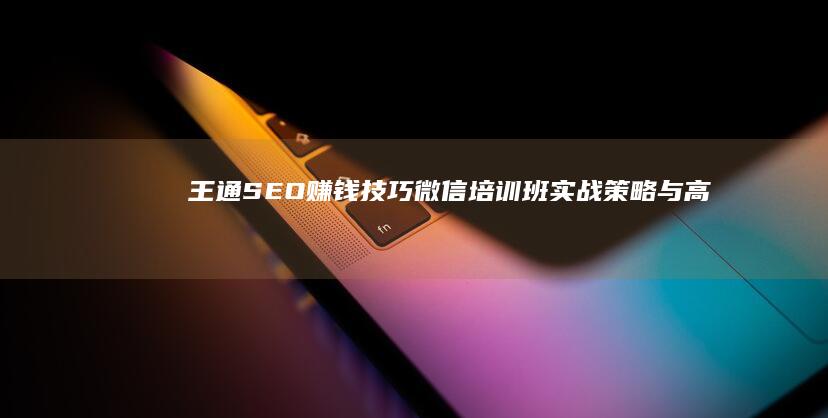 王通SEO赚钱技巧微信培训班：实战策略与高效赢利法门